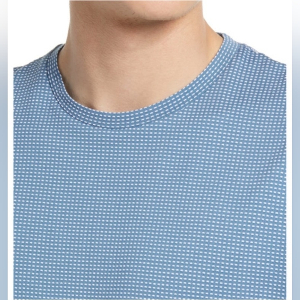 "Like New!" Theory Stellar Jacquard Dot Pima Cotton Tee Shirt